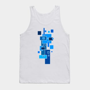 Abstract Color Cube Design Tank Top